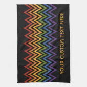 Aangepaste handdoek voor regenboogChevron Pattern (Verticaal)