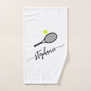 Aangepaste handdoek voor schrijfnaam Tennis