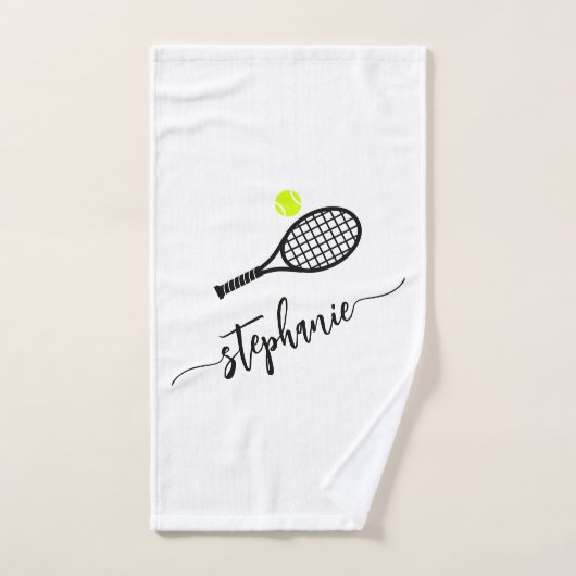 Aangepaste handdoek voor schrijfnaam Tennis (Handdoek)