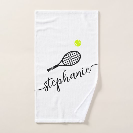Aangepaste handdoek voor schrijfnaam Tennis (Handdoek)