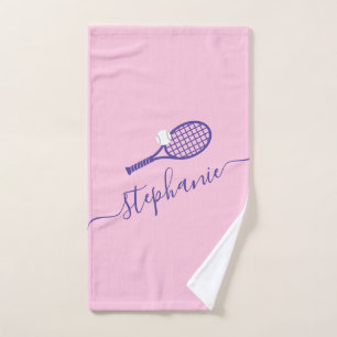 Aangepaste handdoek voor schrijfnaam Tennis