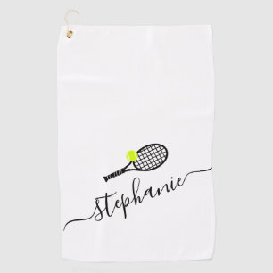 Aangepaste handdoek voor scriptnaam Tennis Hand