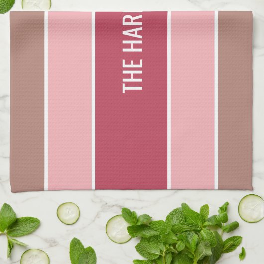 Aangepaste handdoek voor stripes Pattern (Gevouwen)