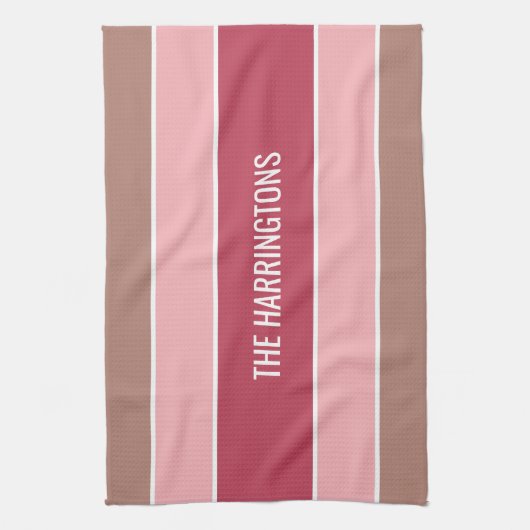 Aangepaste handdoek voor stripes Pattern (Verticaal)