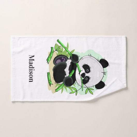 Aangepaste handdoekset voor Pandas bevestigen Bad Handdoek (Handdoek)