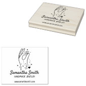 Aangepaste handgemaakte juwelen, groot 	rubberstempel (Gestempeld)