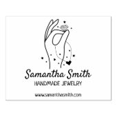 Aangepaste handgemaakte juwelen, groot 	rubberstempel (Afrduk)