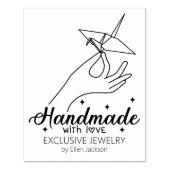 Aangepaste handgemaakte met liefde grote zaken 	rubberstempel (Afrduk)