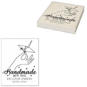 Aangepaste handgemaakte met liefde grote zaken 	rubberstempel (Gestempeld)