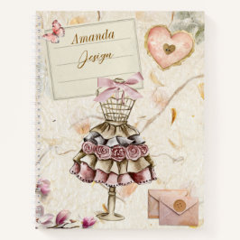 Aangepaste handgemaakte mulberry papier Naaien pro Notitieboek