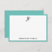 Aangepaste handgeschreven eenvoudige Sjabloon van  (Voorkant / Achterkant)