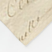 Aangepaste handgeschreven lettertypesentimentaal t fleece deken (Hoek)