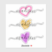 Aangepaste handgeschreven monogram sticker (Vel)