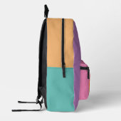 Aangepaste Handgeschreven Naam Afbeelding Kleurrij Bedrukte Rugzak (Links)