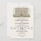 Aangepaste handgetekende illustratie van de locati kaart (Voorkant)