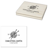 Aangepaste handheld - groot 	rubberstempel (Gestempeld)