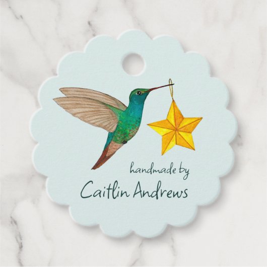 Aangepaste handleiding bedankjes labels (Voorkant)