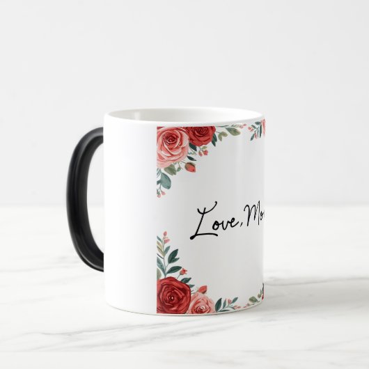 Aangepaste Handschrift Kunst Gepersonaliseerde Rec Magische Mok (Voorkant links)