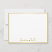 Aangepaste handschrift script tekst Sjabloon goud (Voorkant)