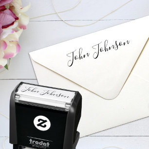 Aangepaste handtekening Aangepaste zelfinkend stem Zelfinktende Stempel