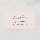 Aangepaste Handtekening Moderne Minimalistische Ch Visitekaartje (Voorkant)