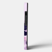 Aangepaste handtekening Roze Bloemige Monogram Case-Mate iPhone Case (Achterkant / Links)