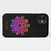 Aangepaste handtekening | Roze Paars Case-Mate iPhone Case (Achterkant (horizontaal))