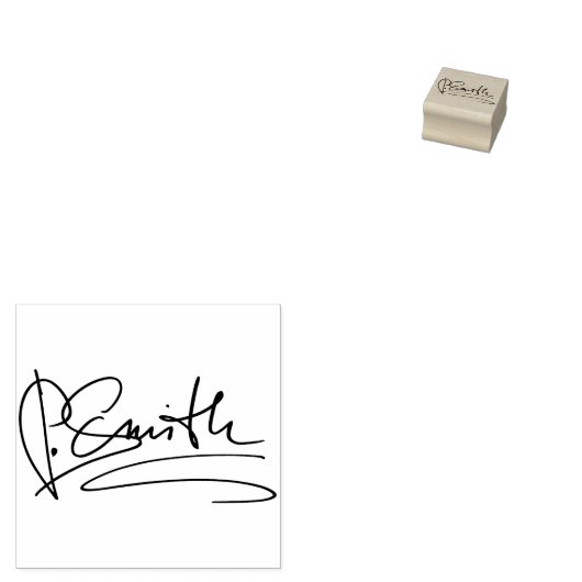 Aangepaste handtekening 	rubberstempel (Gestempeld)