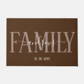 Aangepaste handtekening voor naam van aangepaste f deurmat (Voorkant)