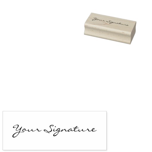 Aangepaste handtekeningstempel rubberstempel (Gestempeld)