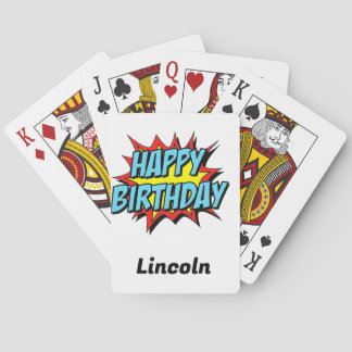 Aangepaste Happy Birthday Pokerkaarten