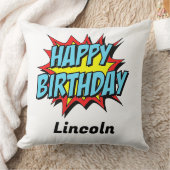 Aangepaste Happy Birthday Sierkussen (Deken)