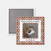 Aangepaste Happy Christmas Photo Afbeelding Keepsa Magneet (Voorkant / Achterkant)