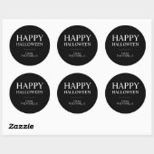 AANGEPASTE HAPPY HALLOWEEN LABEL STICKERS | CLASSI (Vel)