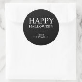 AANGEPASTE HAPPY HALLOWEEN LABEL STICKERS | CLASSI (Tas)