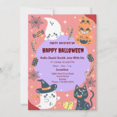 Aangepaste Happy Halloween Party Classic Kaart (Voorkant)