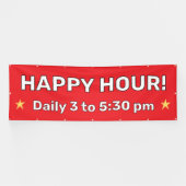 Aangepaste Happy Hour Banner (Horizontaal)