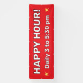 Aangepaste Happy Hour Banner (Verticaal)