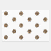 Aangepaste HAPPY MOEDERDAG Scalloped Edge Gift Inpakpapier Vel (Voorkant)