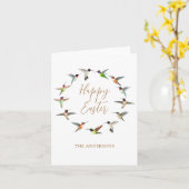 Aangepaste Happy Pasen wenskaart Kaart (Gele Bloem)