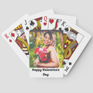Aangepaste Happy Valentijnsdag foto Pokerkaarten