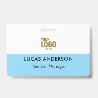 Aangepaste harde plastic naam badge met metalen cl