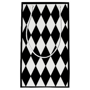 Aangepaste Harlequin Black Diamond Small Gift Bag Klein Cadeauzakje