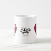 Aangepaste Hart Foto Valentijnsdag Mok (Center)