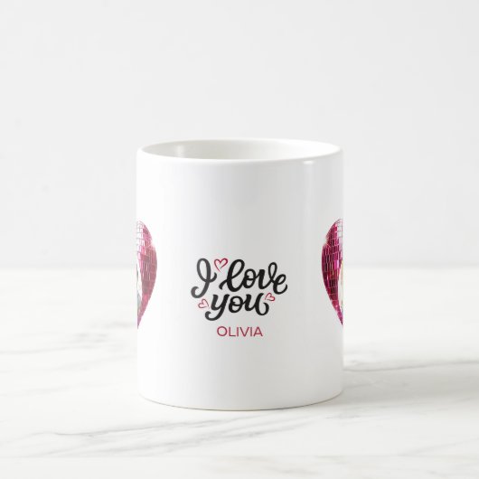 Aangepaste Hart Foto Valentijnsdag Mok (Center)