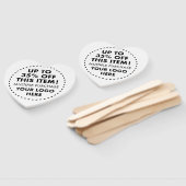 Aangepaste Hart Hand Fans 35% OFF Bulk Kopen Korti Handwaaier (Niet-gemonteerd)