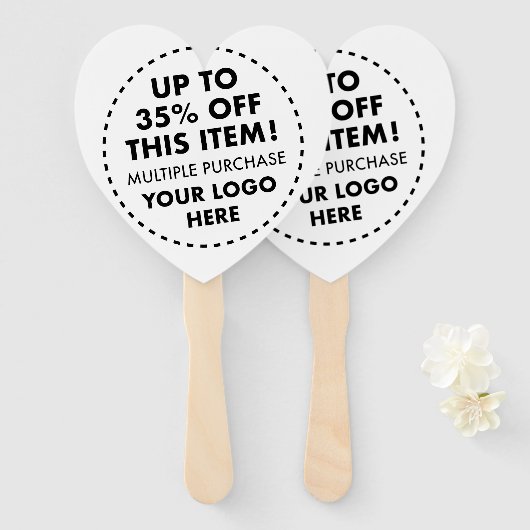 Aangepaste Hart Hand Fans 35% OFF Bulk Kopen Korti Handwaaier (Voorkant en achterkant)
