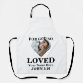 Aangepaste hartfoto Christelijke Bijbel Verse John Schort (Voorkant)