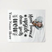 Aangepaste hartfoto mam draaide op spreuken wandkleed (Voorkant (horizontaal))