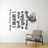 Aangepaste hartfoto mam draaide op spreuken wandkleed (In Situ (horizontaal))